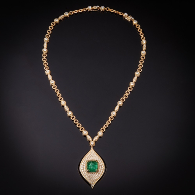 Venezia, Gold, coloured gem, diamond and enamel necklace | The Collection