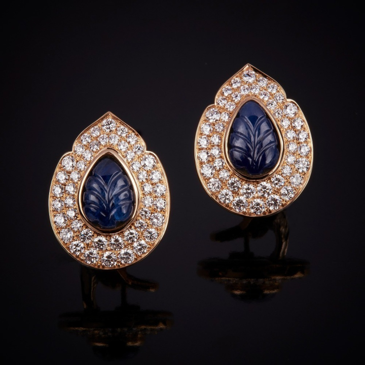 Sale Gold, Diamonds and Precious Stones Earrings in Italy