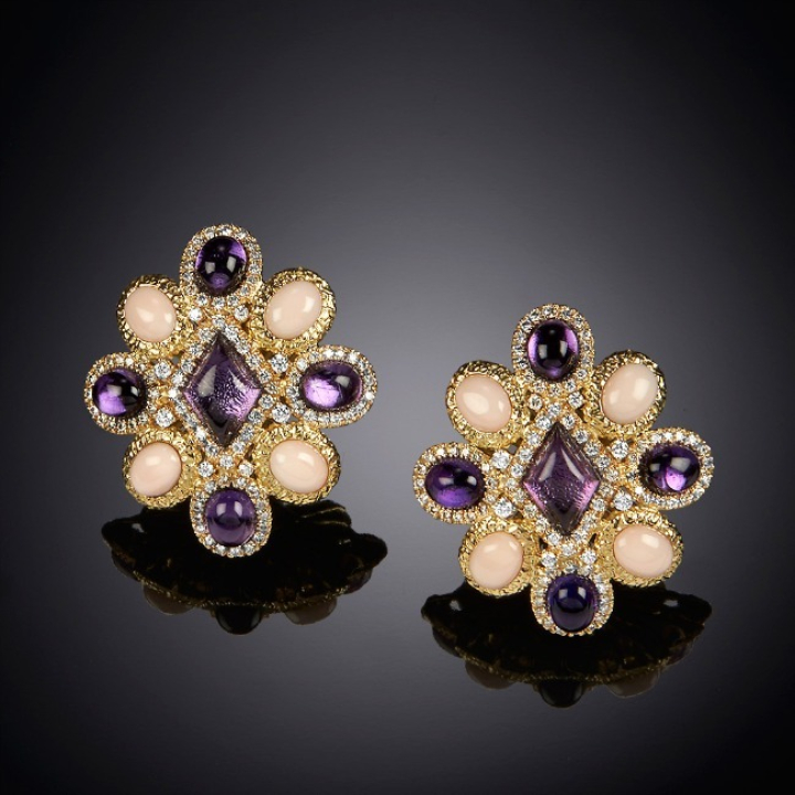 Sale Gold, Diamonds and Precious Stones Earrings in Italy